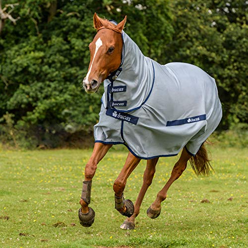 Bucas Buzz-Off Full/Neck - Silver/Blue, Größe:165 Bucas Buzz-Off Full/Neck - Silver/Blue, Größe:165 von Bucas