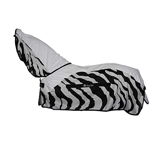 Bucas Buzz-Off Rain Full Neck - zebra, Groesse:120 von Bucas