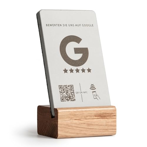 brique Google Bewertungsaufsteller mit NFC & QR-Code – fertig eingerichtetes Bewertungsschild für ihr Unternehmen, Restaurant - direkter Link zu ihrem Google-Profil brique Google Bewertungsaufsteller mit NFC & QR-Code – fertig eingerichtetes Bewertungsschild für ihr Unternehmen, Restaurant - direkter Link zu ihrem Google-Profil von Buchenbusch urban design
