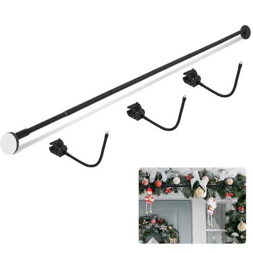 Bucherry Girlanden-Aufhänger für Türrahmen, verstellbar, passend für 180,3 cm - 203,2 cm breite Türen, Weihnachtsdekoration, Aufhänger zum Aufhängen von Girlande, bunte Lichter, Kränze, keine Bucherry Girlanden-Aufhänger für Türrahmen, verstellbar, passend für 180,3 cm - 203,2 cm breite Türen, Weihnachtsdekoration, Aufhänger zum Aufhängen von Girlande, bunte Lichter, Kränze, keine von Bucherry