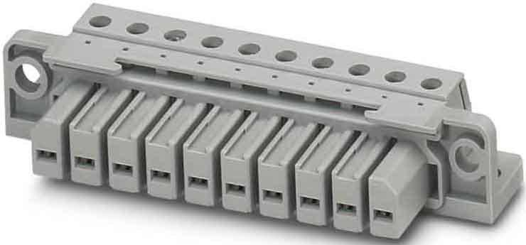 Phoenix Contact Buchseneinsatz HCC 4-F Grau Platinen-Steckverbinder Stecker von Buchseneinsatz