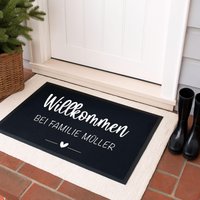 Fußmatte Personalisiert Mit Namen Willkommen | Paare Geschenk Zum Einzug Hochzeitsgeschenk Türmatte Individuellen von Buchstabenkult