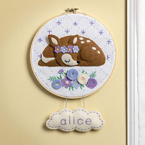 Bucilla Felt Wall Hanging Applique Kit-Woodland Floral von Bucilla