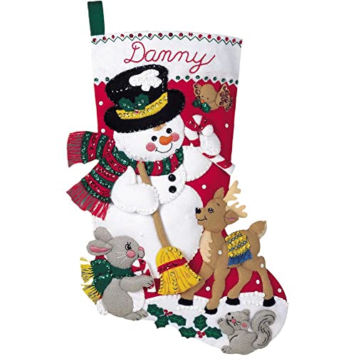 Bucilla Filz-Applikations-Set mit Schneemann und Freunden von Bucilla