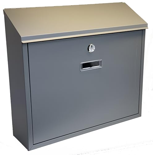 Buckingham 40071 Wandmontierter großer abschließbarer, Stahl, Briefkasten, wetterbeständig, grau, Large Buckingham 40071 Wandmontierter großer abschließbarer, Stahl, Briefkasten, wetterbeständig, grau, Large von Buckingham