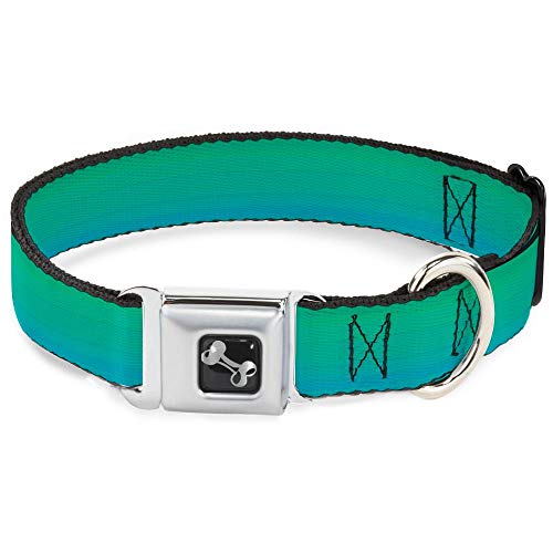 Buckle-Down 22,9–38,1 cm Blaugrün Ombre Hunde-Halsband mit Knochen, klein von Buckle-Down