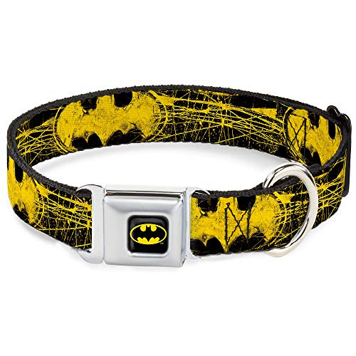 Buckle Down BMC Batman schwarz/gelb Hund Halsband von Buckle-Down