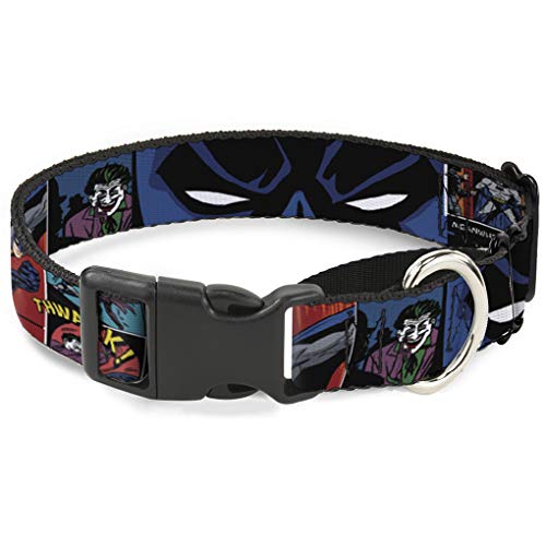 Buckle Down "Batman & Joker Comic Martingale Hundehalsband, 3,8 cm Wide-fits 40,6–58,4 cm Neck-medium von Buckle-Down