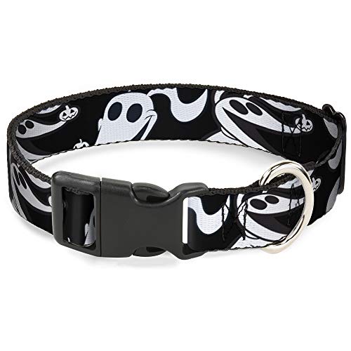 Buckle-Down DC-BKSR-WDY616-1.0-S Hundehalsband, Kunststoffclip, Nightmare Before Christmas, Zero Expressions, Schwarz/Weiß, 22,9 bis 38,1 cm breit, Mehrfarbig Buckle-Down DC-BKSR-WDY616-1.0-S Hundehalsband, Kunststoffclip, Nightmare Before Christmas, Zero Expressions, Schwarz/Weiß, 22,9 bis 38,1 cm breit, Mehrfarbig von Buckle-Down
