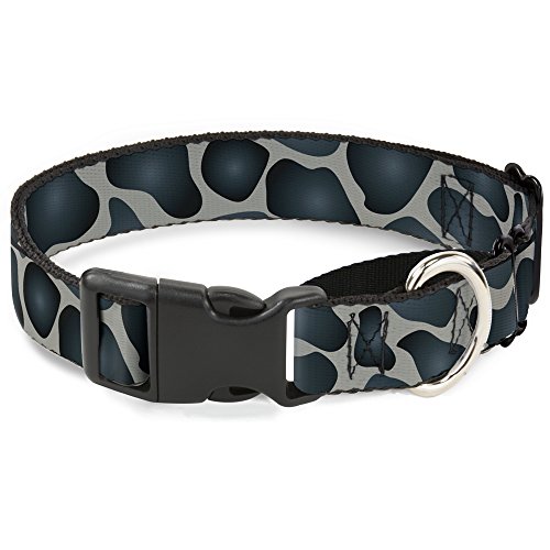 Buckle-Down Giraffe grau/anthrazit Spots Martingale Hundehalsband, 2,5 cm Wide-fits 27,9–43,2 cm Neck-medium von Buckle-Down
