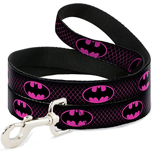 Buckle-Down Hundeleine, Batman-Schild, Kettenglieder, 1,8 m lang, 3,8 cm breit, Mehrfarbig (DL-6FT-WBM163-W) von Buckle-Down