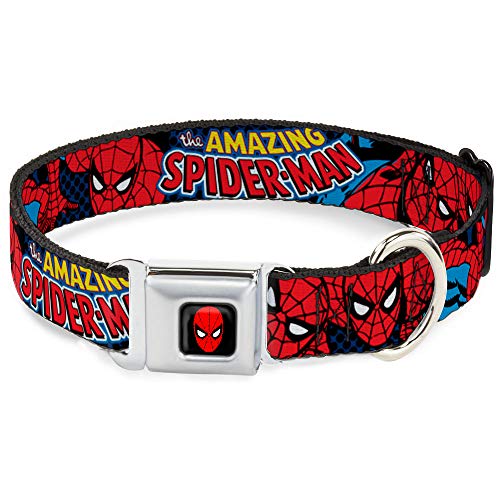 Buckle-Down Seatbelt Buckle Dog Collar - Amazing Spider-Man - 1.5" Wide - Fits 18-32" Neck - Large von Buckle-Down