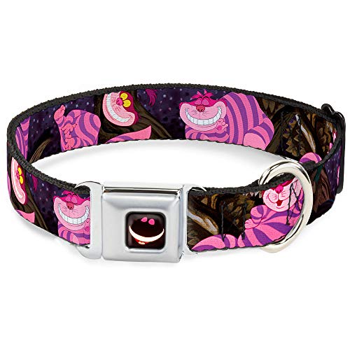 Buckle-Down Seatbelt Buckle Dog Collar - Cheshire Cat Tree Poses - 1" Wide - Fits 11-17" Neck - Medium Buckle-Down Seatbelt Buckle Dog Collar - Cheshire Cat Tree Poses - 1" Wide - Fits 11-17" Neck - Medium von Buckle-Down