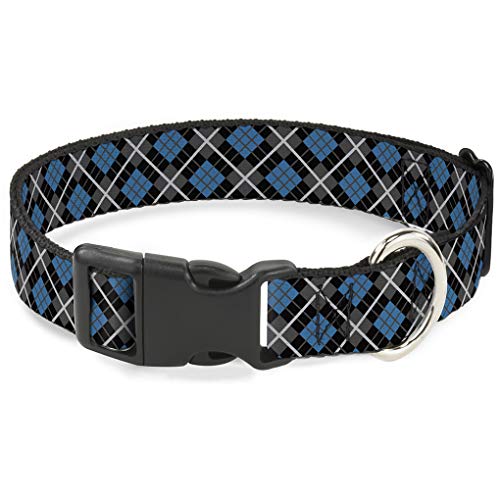 Buckle-Down bac-w30101-ns Breakaway Katzenhalsband, 1/5,1 cm breit – passt 15,2–22,9 cm Nacken – Kleine, Argyle Plaid von Buckle-Down