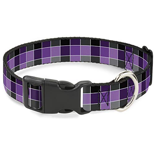 Buckle-Down bac-w30375-nl Breakaway Katzenhalsband, 1/5,1 cm breit – passt 22,9–38,1 cm Nacken, groß, kariert von Buckle-Down