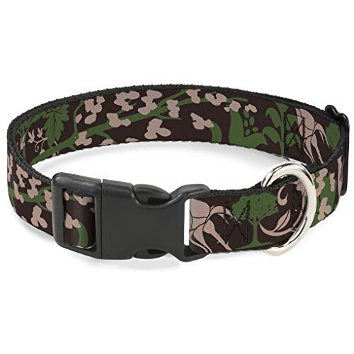 Buckle-Down bac-w30518-nl Breakaway Katzenhalsband, 1/5,1 cm breit – passt 22,9–38,1 cm Nacken – Groß, Braun von Buckle-Down