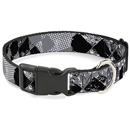 Buckle-Down bac-w30724-ns Breakaway Katzenhalsband, 1/5,1 cm breit – passt 15,2–22,9 cm Nacken – Kleine, kariert von Buckle-Down