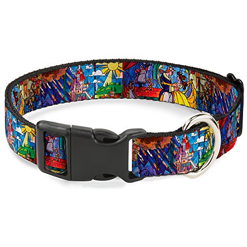 Buckle-Down bac-wdy012-ns Breakaway Cat Collar-Beauty & The Beast gebeizt Glas Szenen, 1/5,1 cm w-6–22,9 cm Neck-small von Buckle-Down