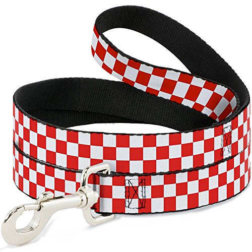 Buckle-Down dl-w30312-w breit 3,8 cm Checker rot/weiß Hund Leine, 4 ' Buckle-Down dl-w30312-w breit 3,8 cm Checker rot/weiß Hund Leine, 4 ' von Buckle-Down