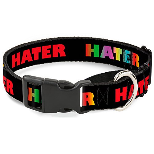 Buckle-Down mgc-w30858-l Hater schwarz/rot/Regenbogen verblasst Martingale Hundehalsband, groß von Buckle-Down