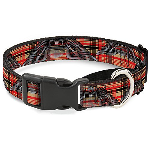 Buckle-Down mgc-w30901-m Irish Skulls/Plaid Martingale Hundehalsband, Medium von Buckle-Down