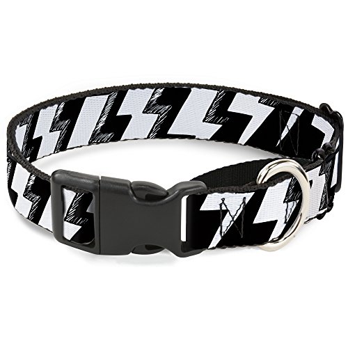 Buckle-Down mgc-w31275-wm Lightning Schrauben Sketch Schwarz/Weiß Martingale Hundehalsband, Medium von Buckle-Down