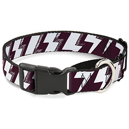 Buckle-Down mgc-w31276-s Lightning Schrauben Sketch Pflaume/Weiss Martingale Hundehalsband, klein von Buckle-Down