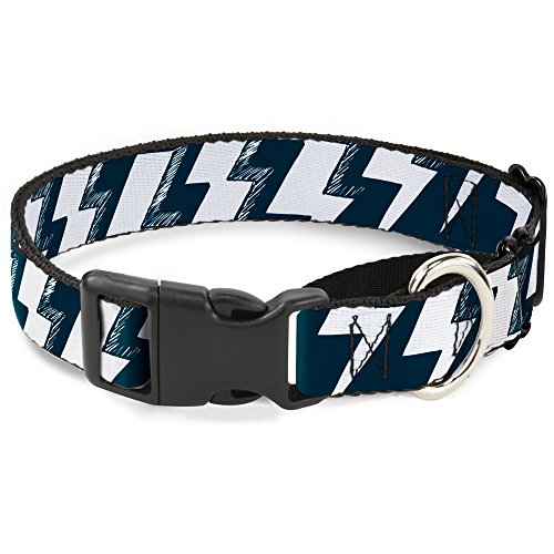 Buckle-Down mgc-w31278-l Lightning Schrauben Sketch Marineblau/Weiß Martingale Hundehalsband, groß von Buckle-Down