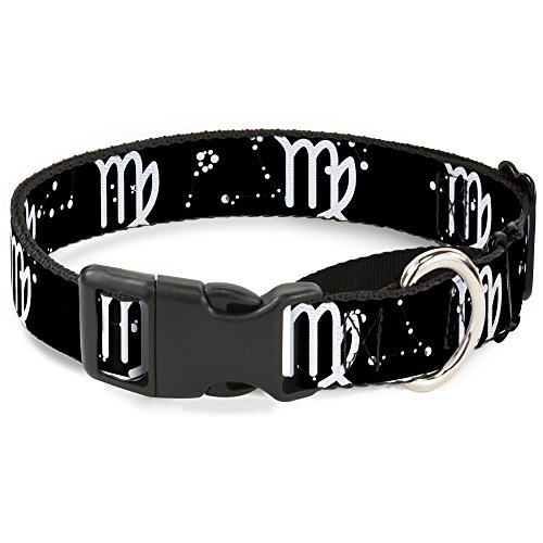 Buckle-Down mgc-w32657-wm Sternzeichen Jungfrau Symbol/Sternbilder schwarz/weiß Martingale Hundehalsband, Medium von Buckle-Down