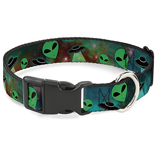 Buckle-Down pc-w30163-ns Aliens & UFO 's Galaxy/grün/schwarz/weiß Kunststoff Clip Kragen, schmale klein/15,2–22,9 cm Buckle-Down pc-w30163-ns Aliens & UFO 's Galaxy/grün/schwarz/weiß Kunststoff Clip Kragen, schmale klein/15,2–22,9 cm von Buckle-Down