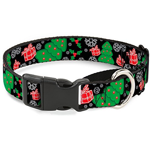 Buckle-down Christmas Collage Martingale Hundehalsband, 3,8 cm, Schwarz/Weiß/Grün/Rot, Wide-fits Neck-small 40–46 cm Buckle-down Christmas Collage Martingale Hundehalsband, 3,8 cm, Schwarz/Weiß/Grün/Rot, Wide-fits Neck-small 40–46 cm von Buckle-Down