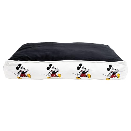 Disney Hundebett Mickey Mouse Walking Pose weiß, rechteckiger Zwickel Disney Hundebett Mickey Mouse Walking Pose weiß, rechteckiger Zwickel von Buckle-Down