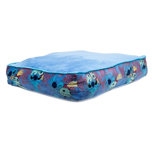 Disney Hundebett Stitch and Scrump Poses Blue Rectangle Gusset von Buckle-Down