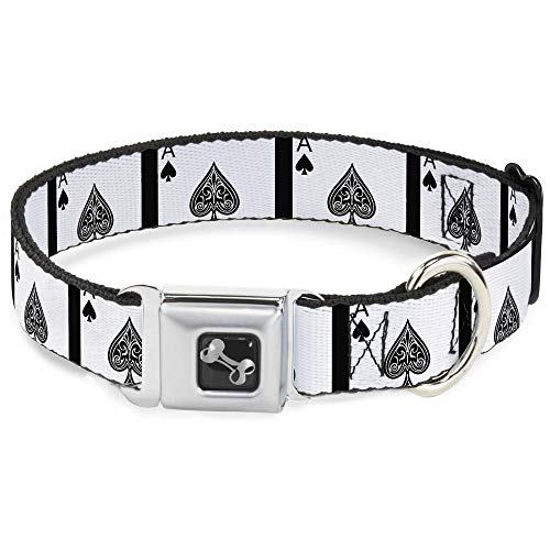 Buckle-Down Hundehalsband, Sicherheitsgurtschnalle, Pikas, Mehrfarbig, 2,5 cm breit, passend für 38,1–66 cm Halsumfang, Größe L (DC-W30136-L) von Buckle-Down