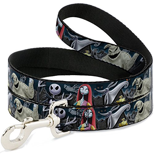 Dog Leash Nightmare Before Christmas 4 Character Group Cemetery Scene 6 Feet Long 0.5 Inch Wide Dog Leash Nightmare Before Christmas 4 Character Group Cemetery Scene 6 Feet Long 0.5 Inch Wide von Buckle-Down