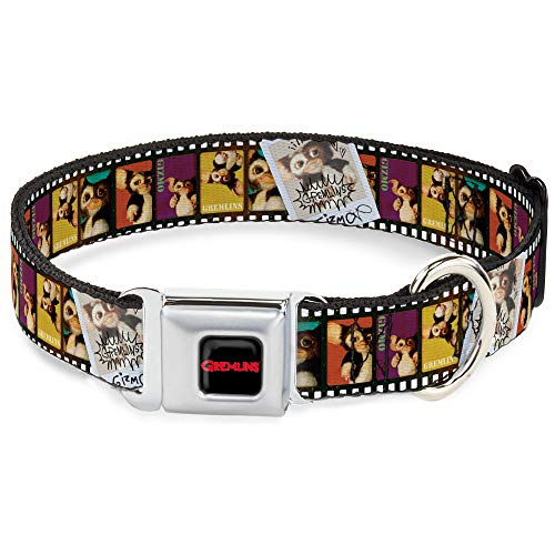 Gremlins Gizmo Hundehalsband, Sicherheitsgurt-Schnalle, Mehrfarbig, 27,9 bis 43,2 cm, 2,5 cm breit von Buckle-Down