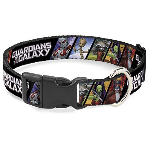 Hundehalsband, Kunststoff, mit Clip, Guardians of The Galaxy, 5 Figuren, 28,9 bis 43,2 cm, 2,5 cm breit von Buckle-Down