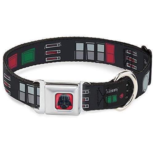 Hundehalsband, Sicherheitsgurtschnalle, Star Wars Darth Vader Utility Belt Bounding3 Schwarz Grau Rot 33 bis 45 cm breit von Buckle-Down