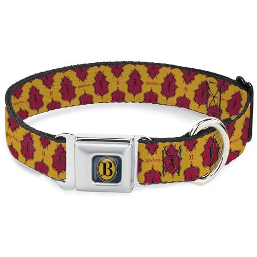 The Wizarding World of Harry Potter Hundehalsband, Metall-Sicherheitsgurtschnalle, Harry-Potter-Butterbier-Insekten-Symbol, Gelb-Rot, 24,1 bis 33 cm, 2,5 cm breit The Wizarding World of Harry Potter Hundehalsband, Metall-Sicherheitsgurtschnalle, Harry-Potter-Butterbier-Insekten-Symbol, Gelb-Rot, 24,1 bis 33 cm, 2,5 cm breit von Buckle-Down