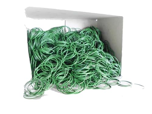 Buco der Draht Nelkenringe grünlackiert Ø 17/19/20/22/25/30mm - 500gr. Schachtel (Ø 30mm) von Buco der Draht