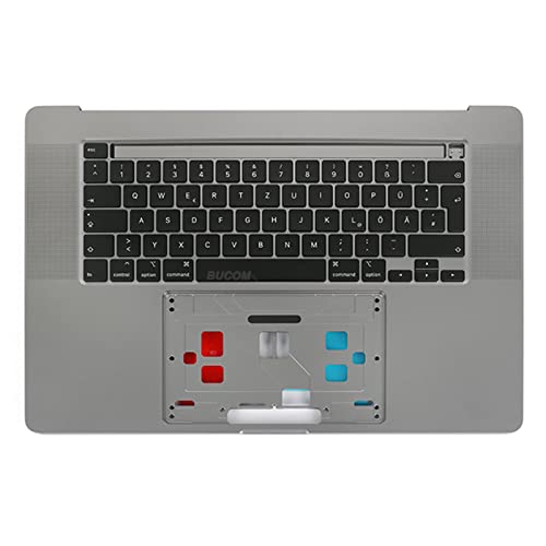 A2141 Topcase Tastatur mit Backlight für Apple MacBook Pro Retina 16" 2019 deutsch grau von Bucom