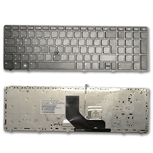 Bucom DE Tastatur für HP EliteBook 8560P 8570P ProBook 6560 6560P Keyboard Schwarz Bucom DE Tastatur für HP EliteBook 8560P 8570P ProBook 6560 6560P Keyboard Schwarz von Bucom