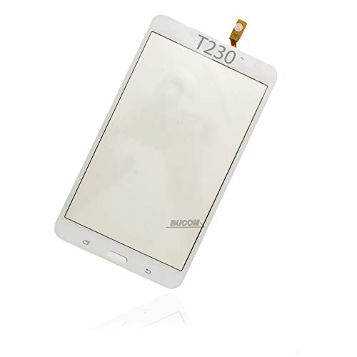 Bucom Display Glas für Samsung Galaxy Tab 4 SM- T230 7" WiFi Glass Touch Screen Front Scheibe Digitizer Weiß von Bucom