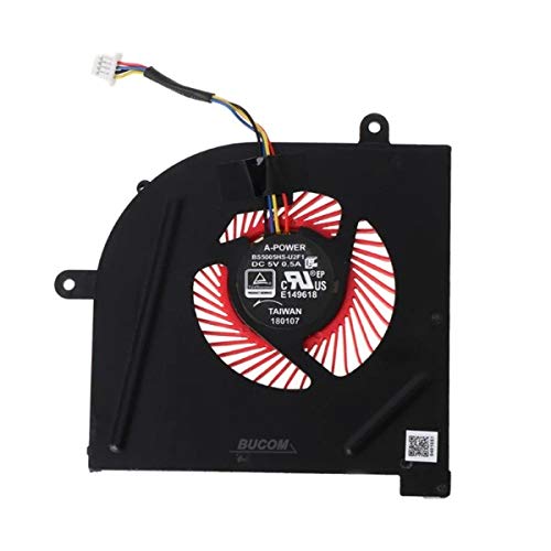 Bucom Lüfter CPU Fan für MSI GS63VR GS63 GS73 GS73VR MS-17B1 Stealth Pro BS5005HS-U2F1 Bucom Lüfter CPU Fan für MSI GS63VR GS63 GS73 GS73VR MS-17B1 Stealth Pro BS5005HS-U2F1 von Bucom