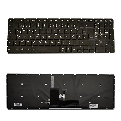 DE Tastatur für Toshiba Satellite L50-B L50-B-16U L50D-B-1E2 L50-B-02W L50D-B-17R L50-B07W L50D-B L70-C P50D-C P50W-C mit Backlight von Bucom