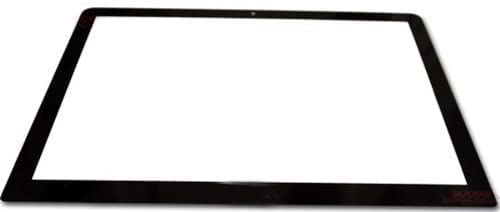 Display Scheibe kompatibel mit MacBook A1278 A1342 13,3" Bezel Front Glas Schwarz + Kleber von Bucom