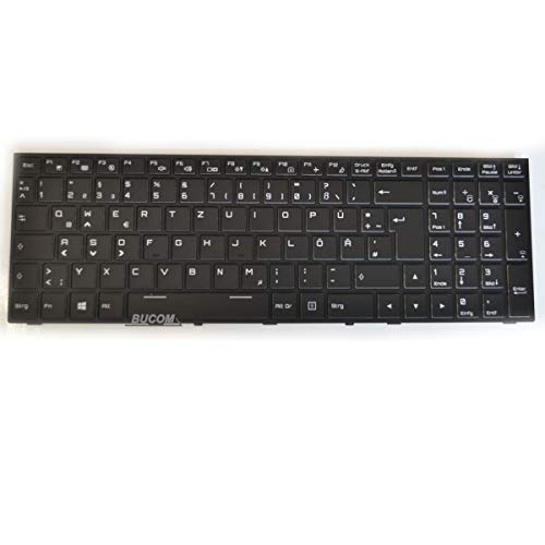 Hyrican Striker 1550 Gaming Notebook Tastatur für Clevo P650HS DE mit Backlight von Bucom