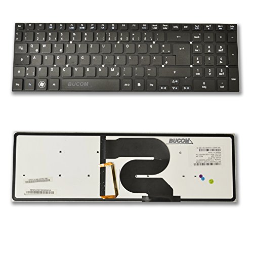 Tastatur für Acer 8971 mit Backlight Beleuchtung Keyboard DE von Bucom