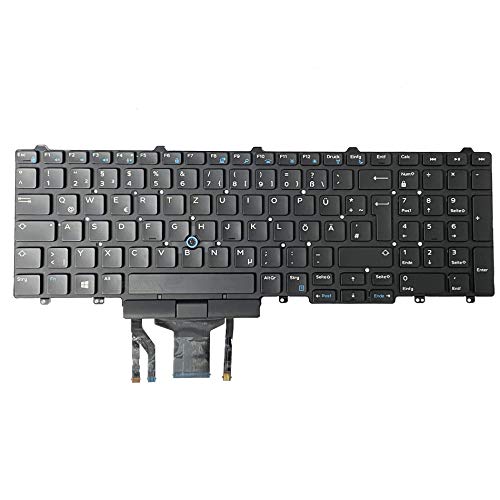 Tastatur für Dell Latitude E5550 E5570 E5580 E5590 02R2P6 mit Backlight deutsch von Bucom