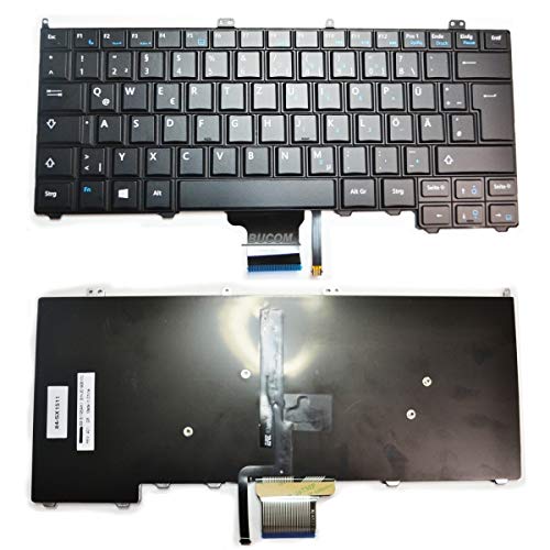 Tastatur für Dell Latitude E7440 E7240 Serie mit Beleuchtung deutsch Keyboard Backlight von Bucom